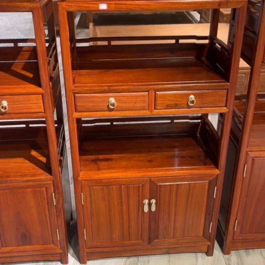 紫檀木类端景台醉*缅花层架126