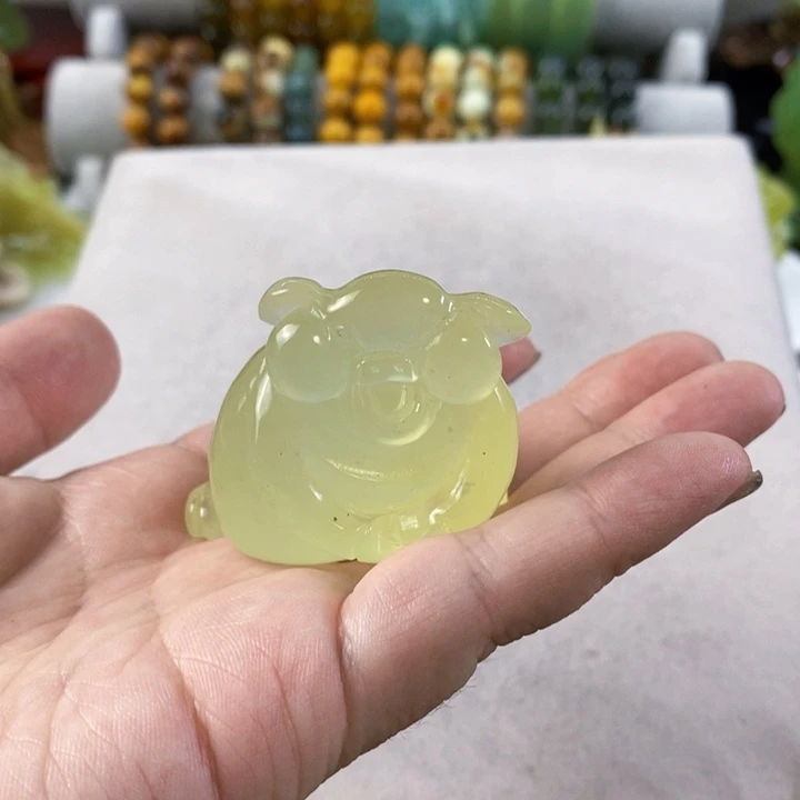 未镶嵌岫玉手把件