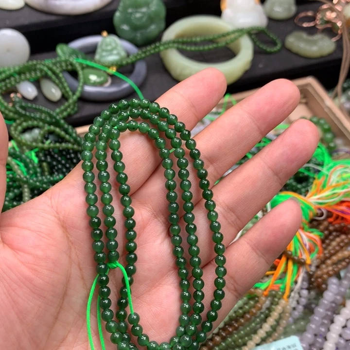 和田玉未镶嵌手链6