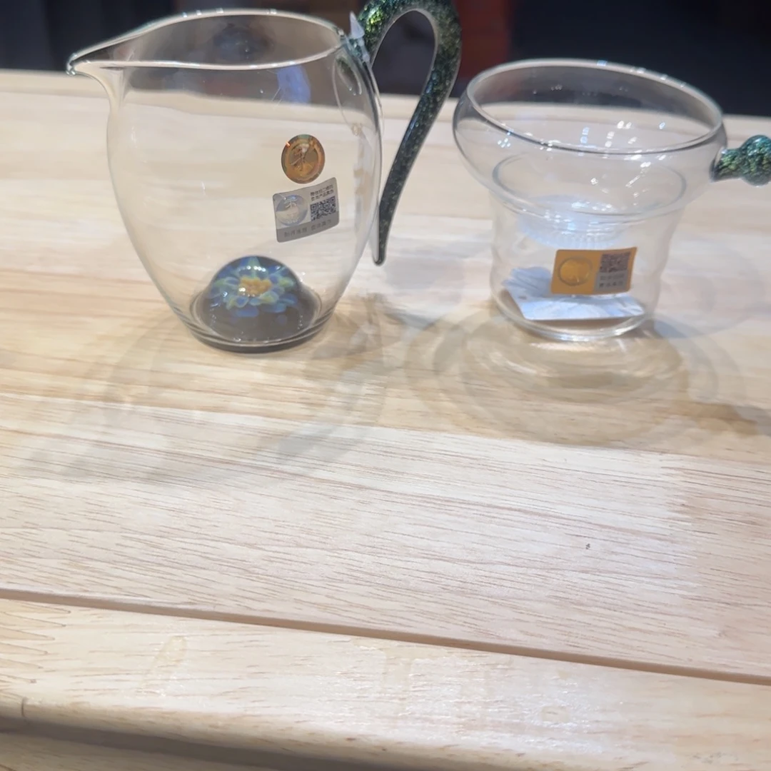 戒***丶禾器星悦怡然公道杯➕茶漏黑金