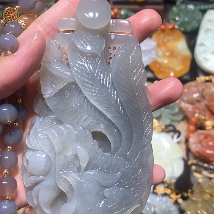 岫玉毛衣链未镶嵌