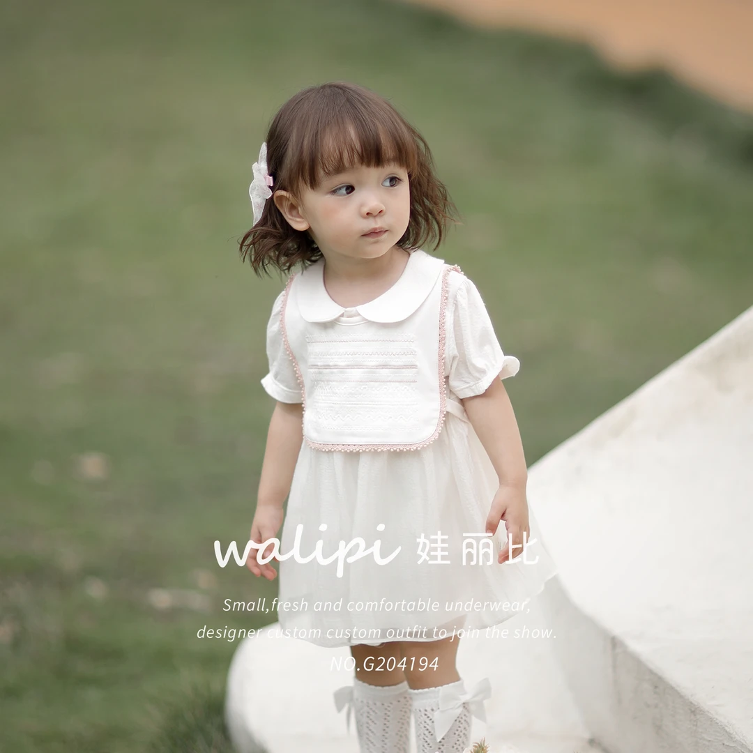 2025夏款女宝男宝外出服分体套装小裙子