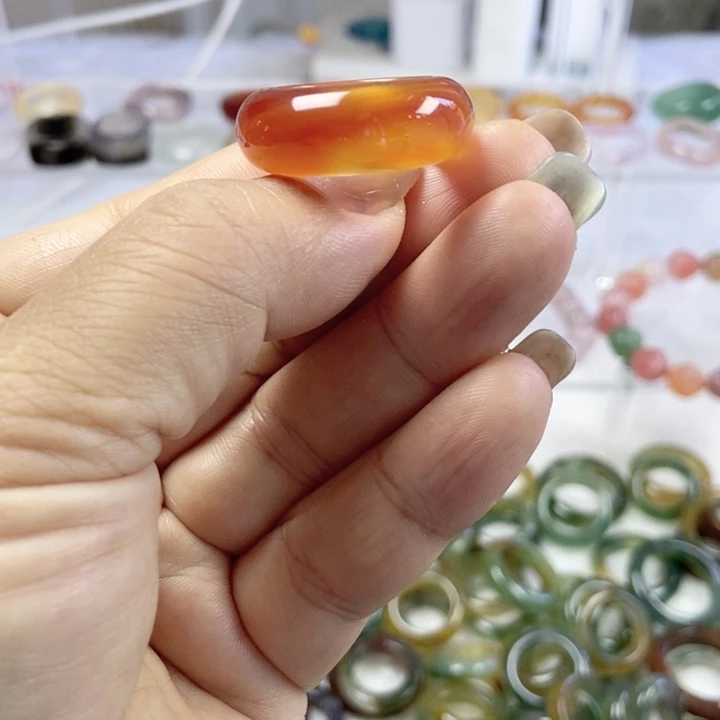 玛瑙/玉髓戒指未镶嵌