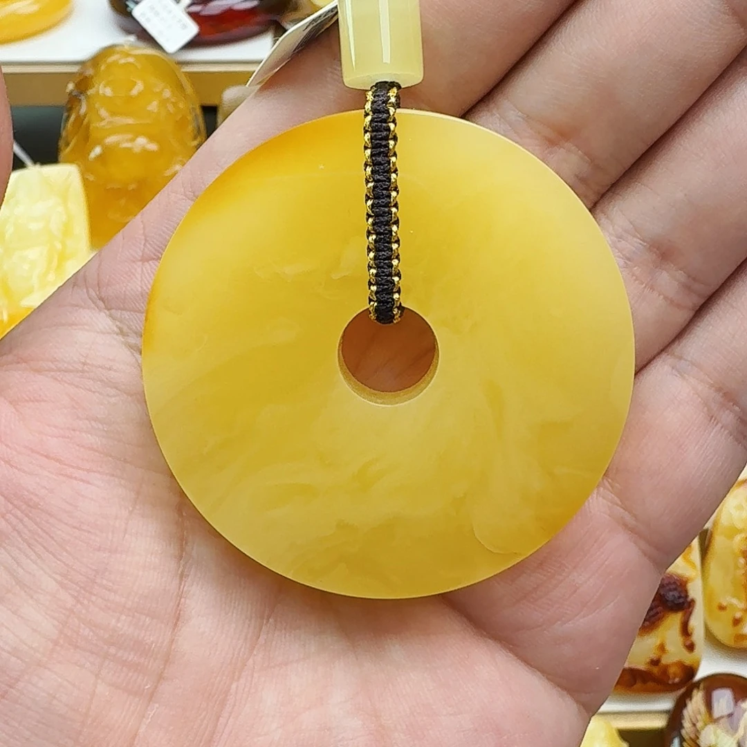 琥珀颈饰未镶嵌假一赔十，90