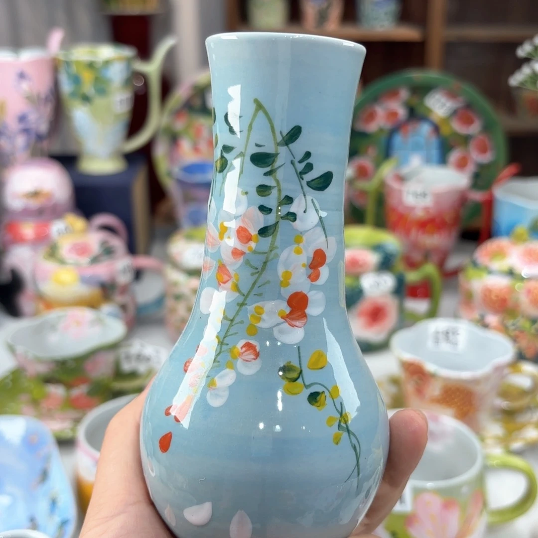 景德镇手绘高温釉下彩陶瓷茶具