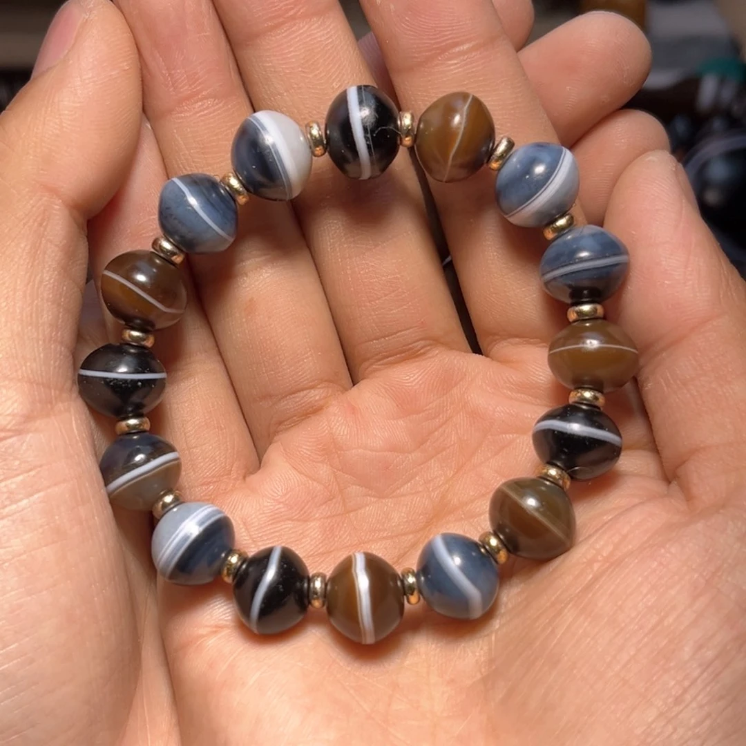 玛瑙/玉髓单珠未镶嵌