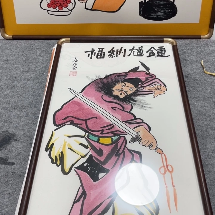 国画手绘禅意画一物一拍