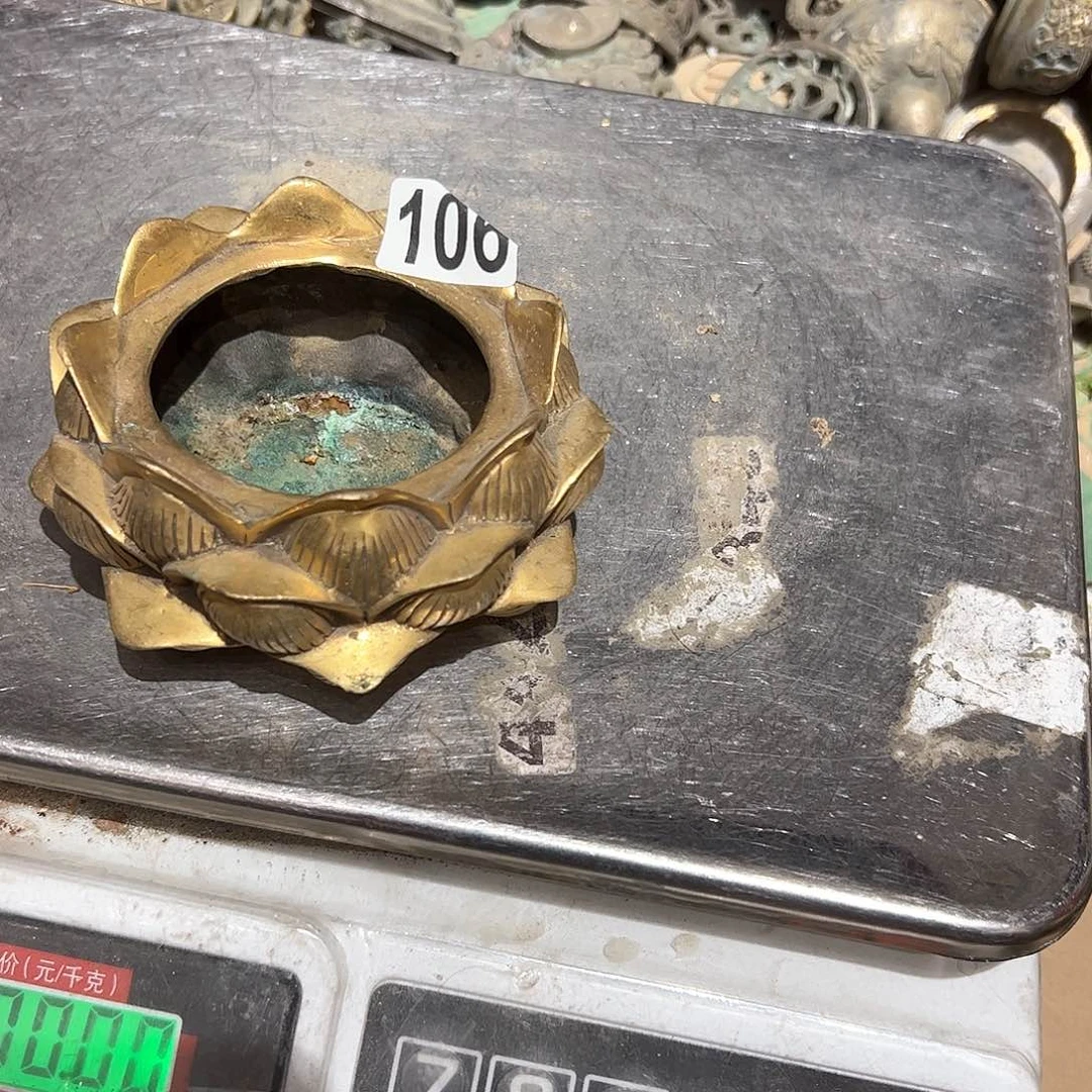 回*瑕疵亲黄铜摆件工艺品