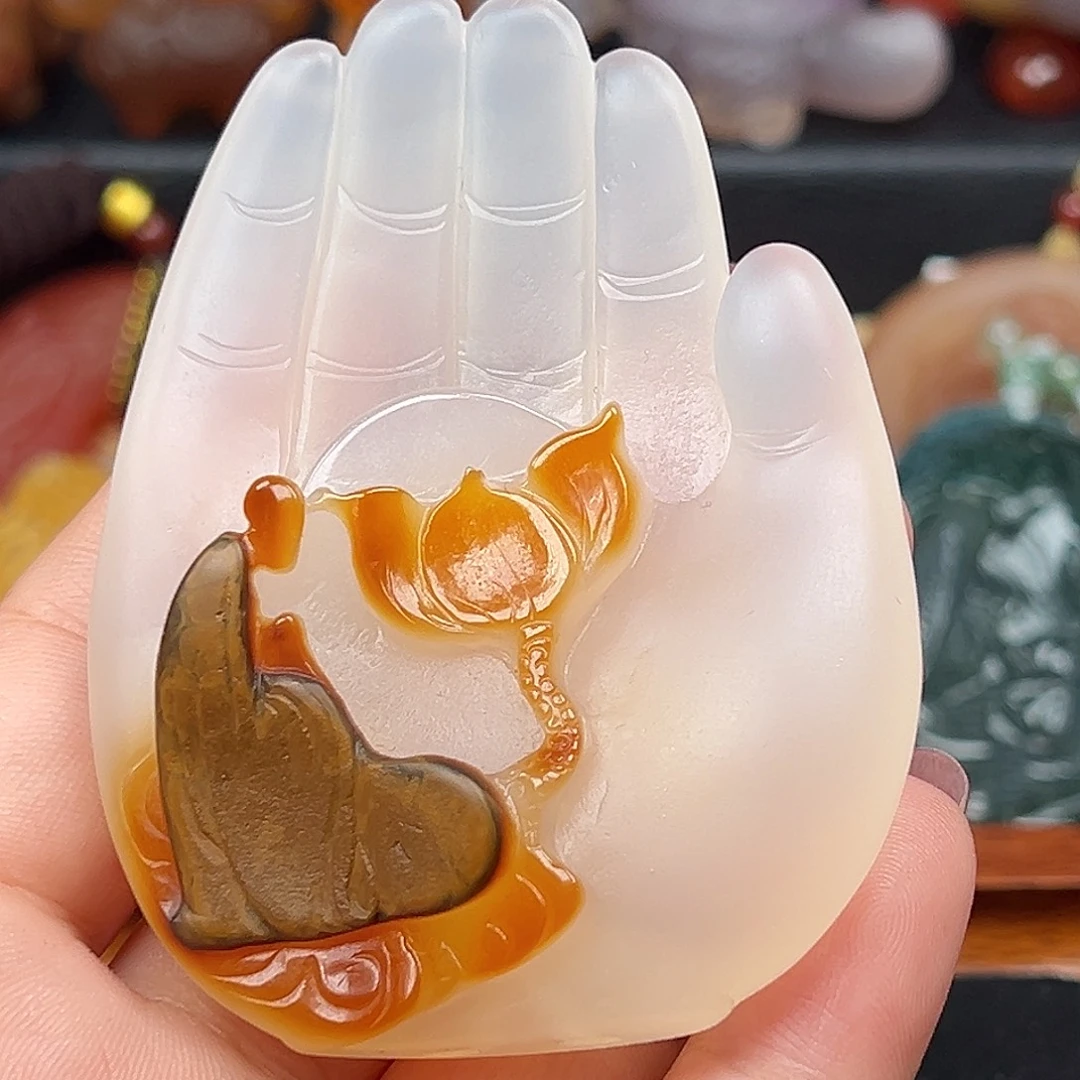 1***3玛瑙/玉髓未镶嵌手玩件