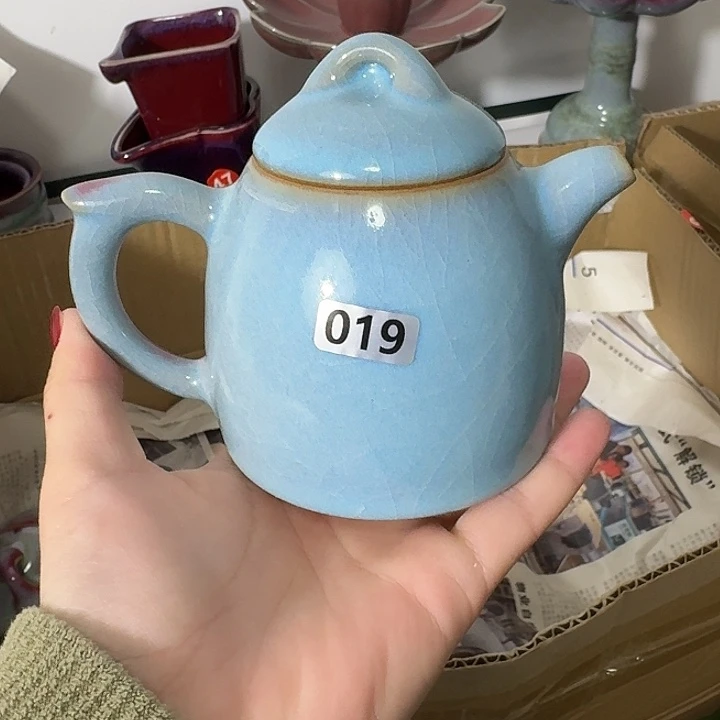 摆件陶郑家钧窑摆件微