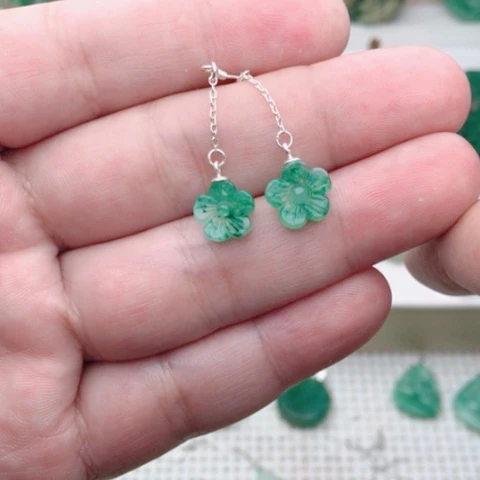 独山玉银S925镶嵌挂件