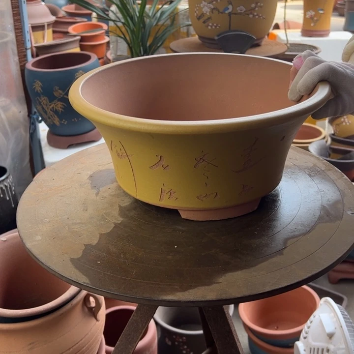 紫砂33黄票口 口径33×14