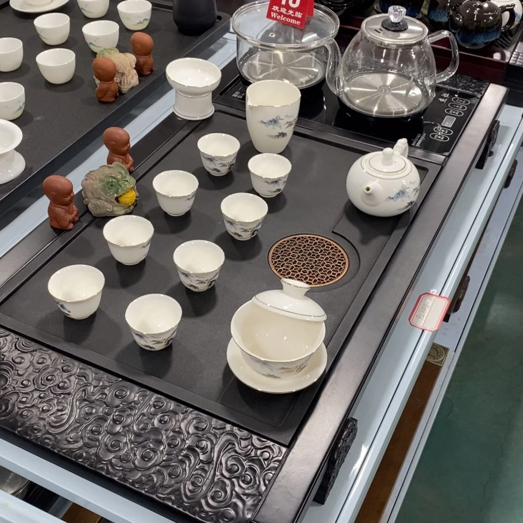 木石茶盘茶具套装