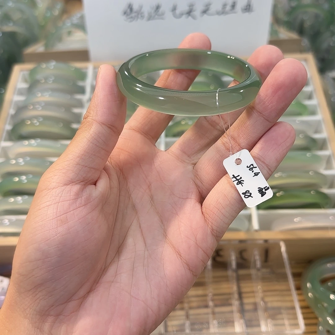 玛瑙/玉髓未镶嵌手镯圈口56.4