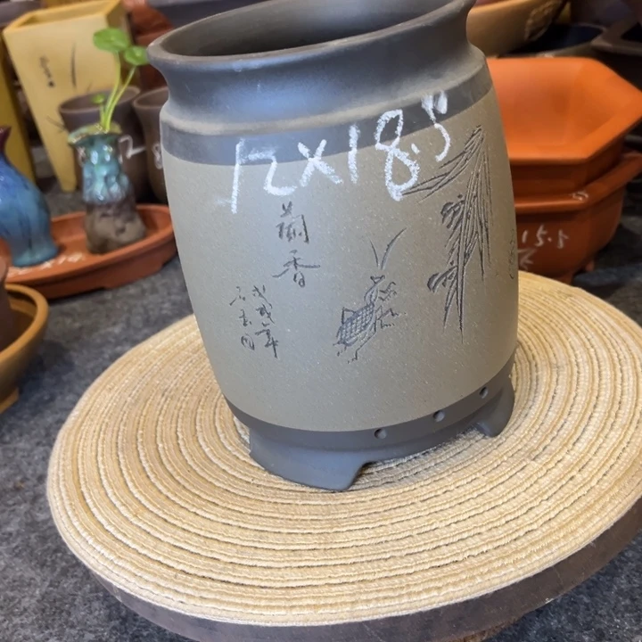 紫砂花盆紫砂花盆