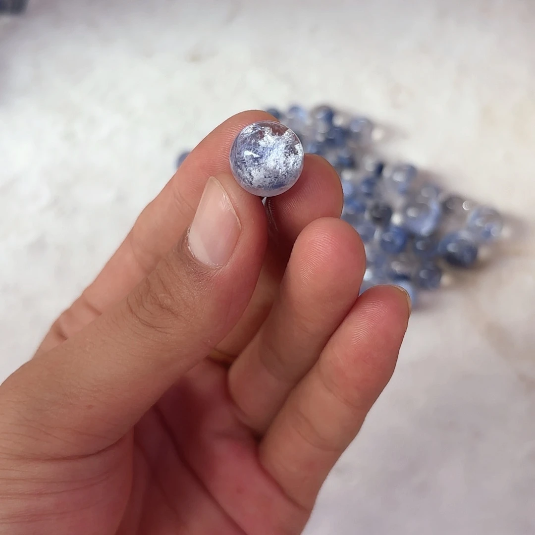 水晶珠宝半成品未镶嵌顶****心定制镶嵌双耳不退不换