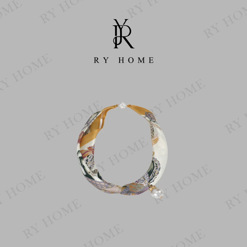 【容雨RYHOME】14姆米桑蚕丝+新款气质花色桑蚕丝围脖丝巾251A1291