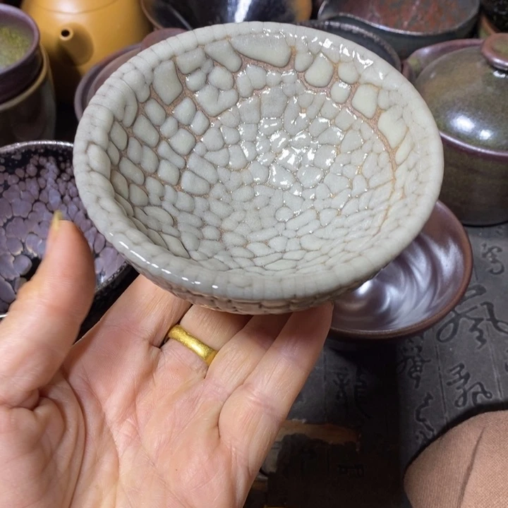 茶盏建阳建盏微瑕束口