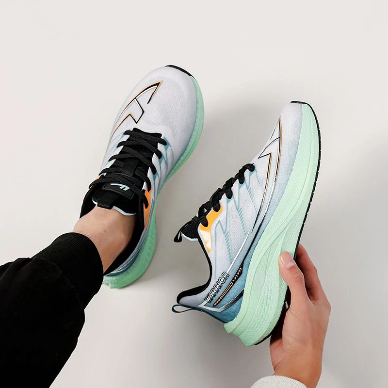 回力夏季男款运动系带透气减震拼色网面时尚休闲鞋情侣潮鞋轻便