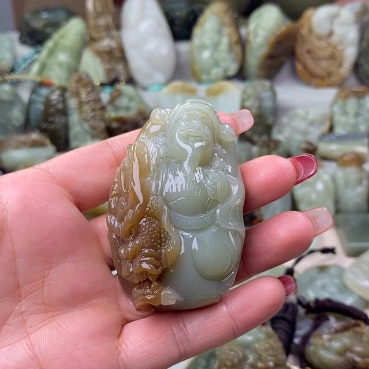 和田玉挂件未镶嵌洪*