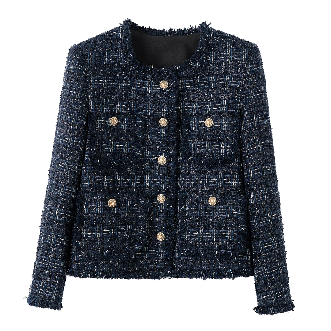 【龙哥质造】破晓 2025春气质名媛小香风外套粗花呢上衣25180