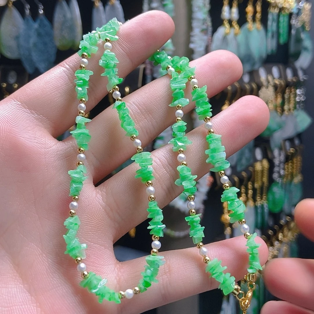 翡翠未镶嵌耳饰翡翠
