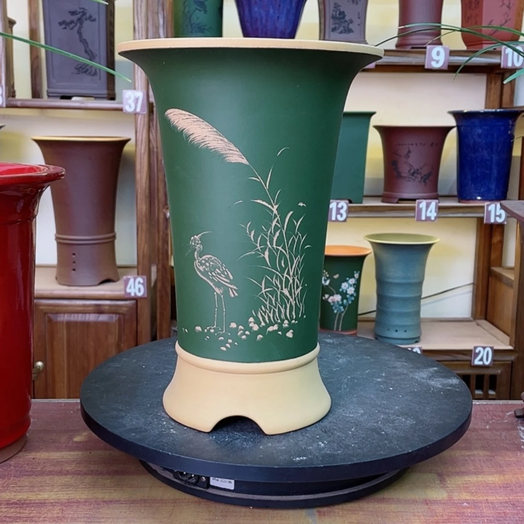 【闪购商品】紫砂花盆空***兰花455588552368555587