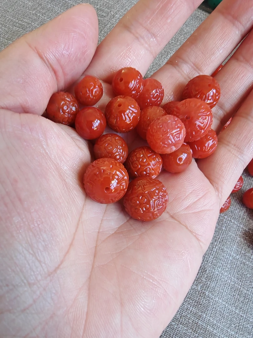 天然南红宝山回纹（多样性发其一）