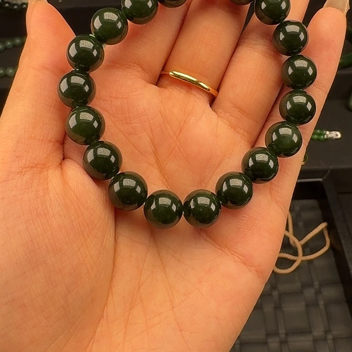 和田玉（碧玉）未镶嵌手串