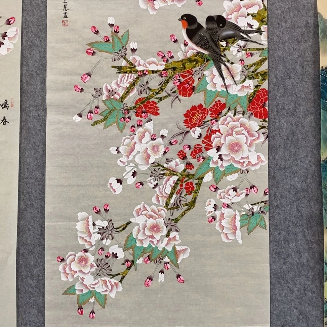 国画五**?鸣春图作品
