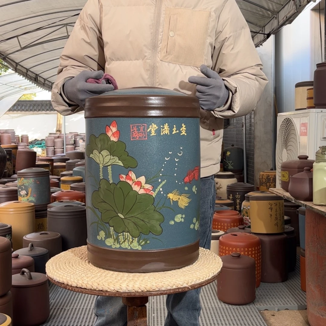 紫砂茶叶罐23 饼茶叶罐