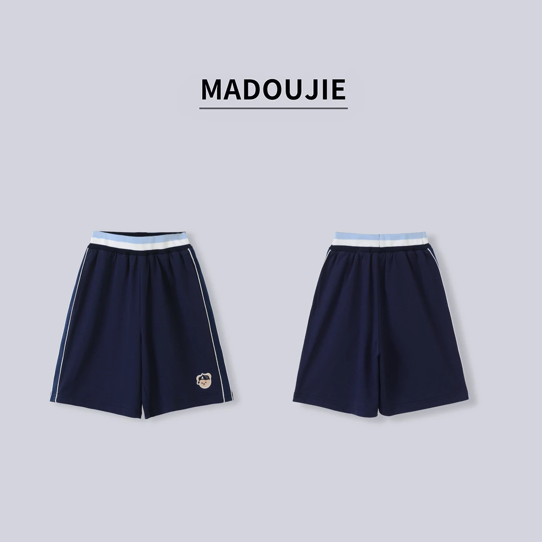 麻豆街「小熊短裤」25夏季新款童装休闲时尚短裤MD233