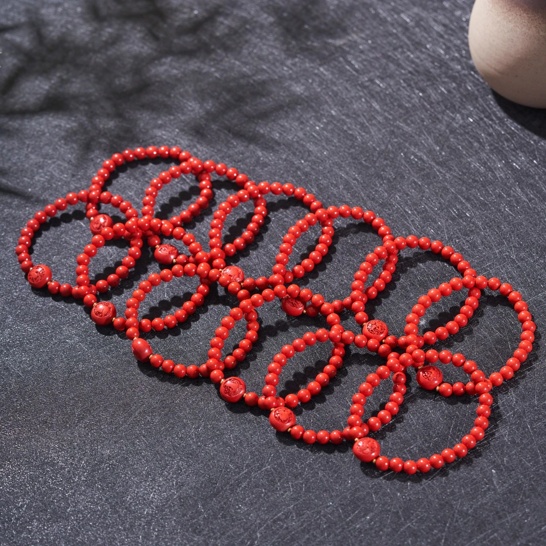 含辰砂工艺品【棠木推荐】十二生肖单圈手串-6mm-TM002094750