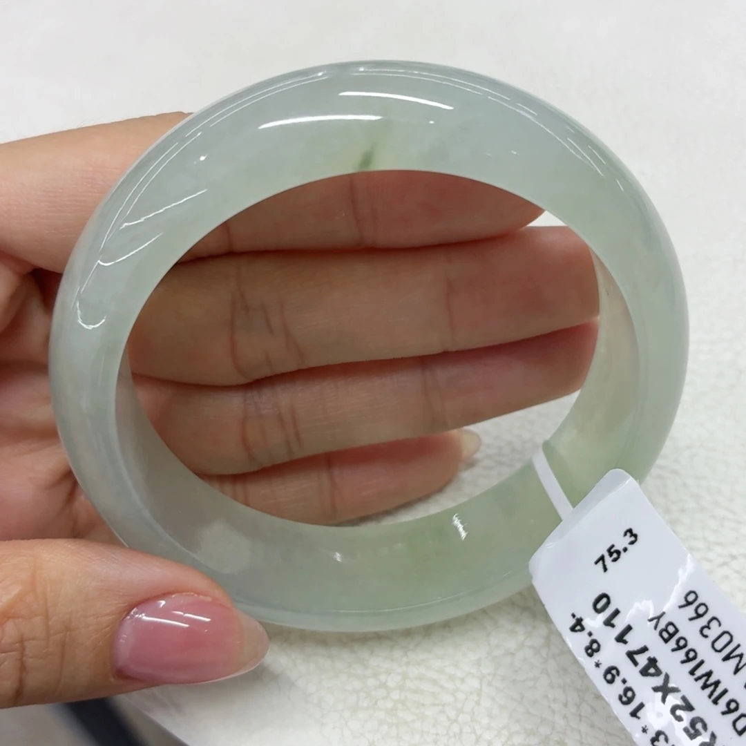 翡翠未镶嵌手镯缅甸翡翠手镯58.3宽版