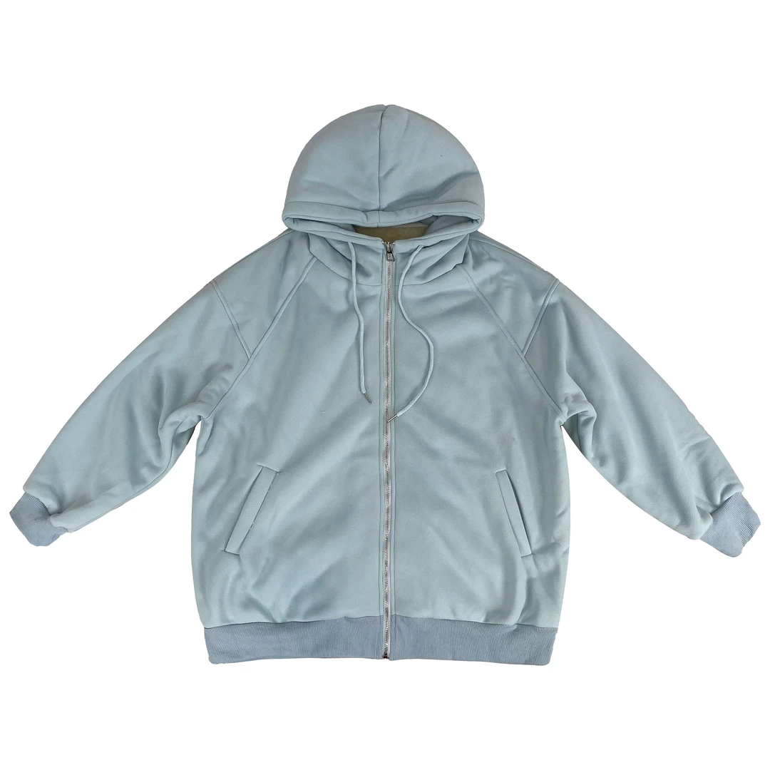 韩版休闲连帽开衫卫衣女2024年冬季爆款宽松时尚百搭加厚外套0048