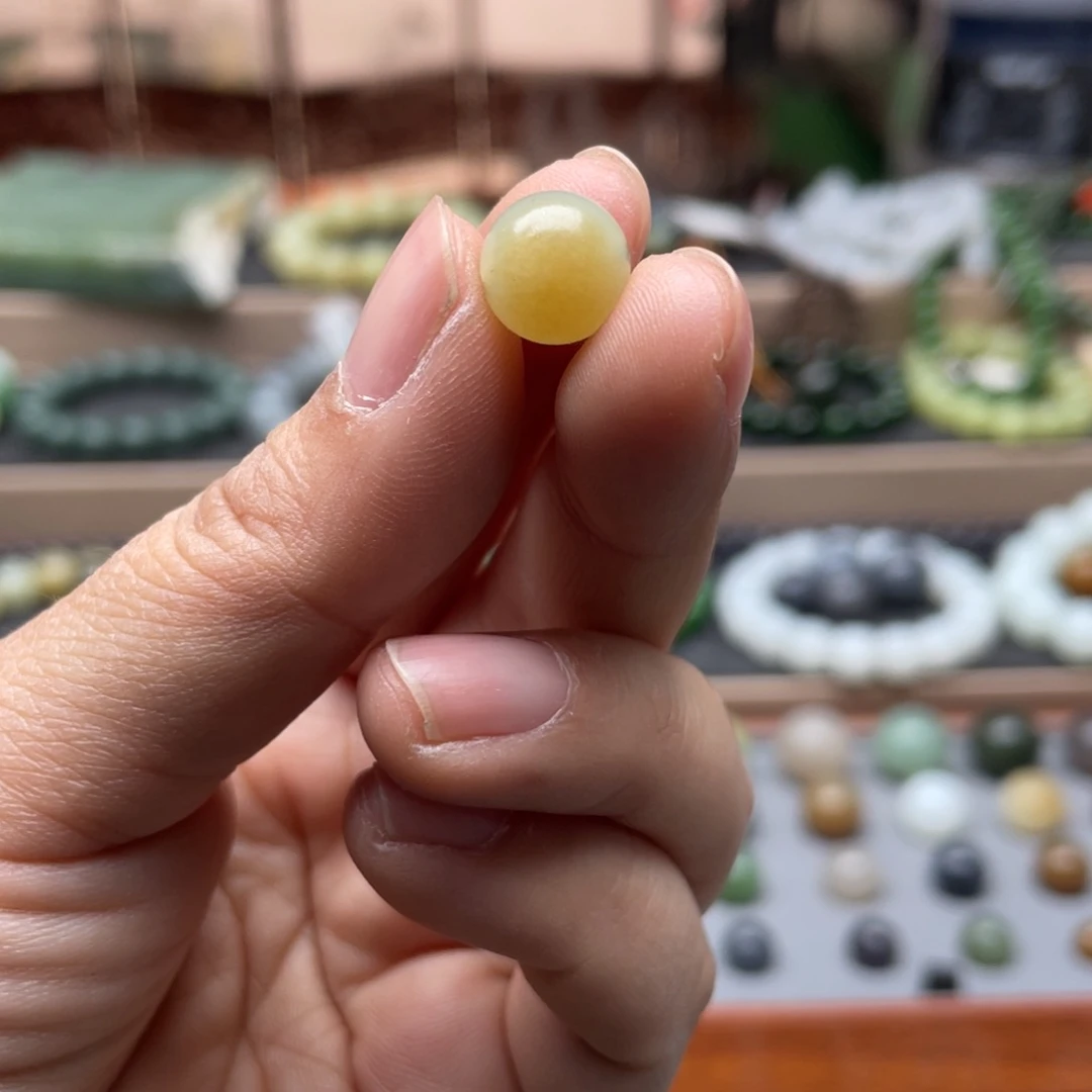 和田玉单珠10未镶嵌