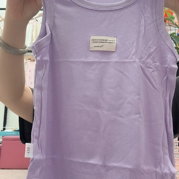 三醋酯纤维110码紫色背心