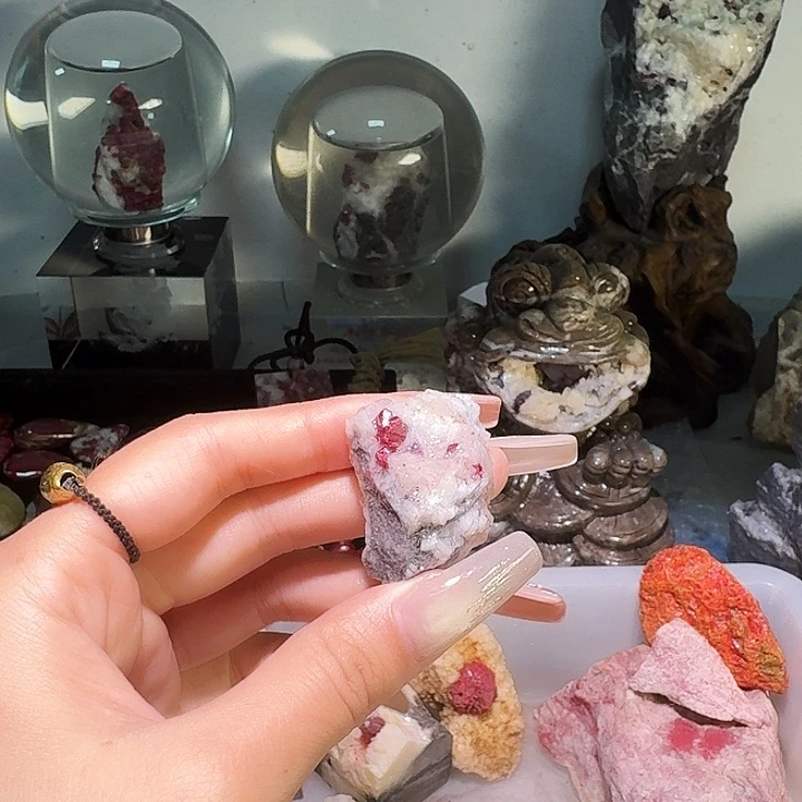 认***雪天然辰砂天然朱砂原矿石