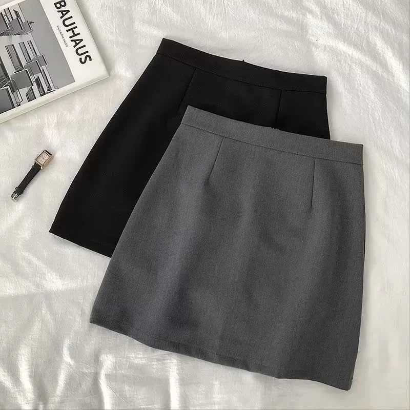 2025半身西装裙经典半身裙女职业裙包臀裙短裙高腰显瘦纯色a裙