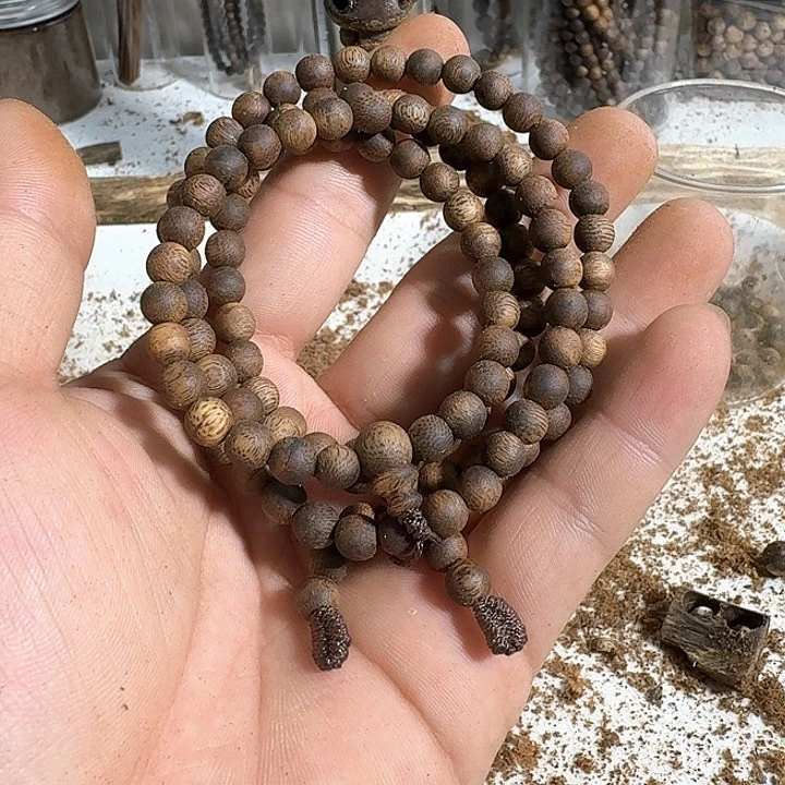 沉香碎屑沉香奇楠多圈圆珠06-12克多样性发一