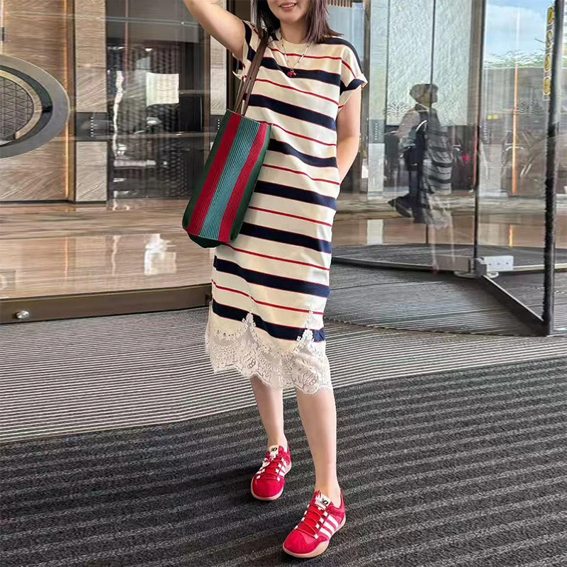 洋气减龄气质高级感连衣裙2025年夏季新款轻奢小众设计女装中长裙