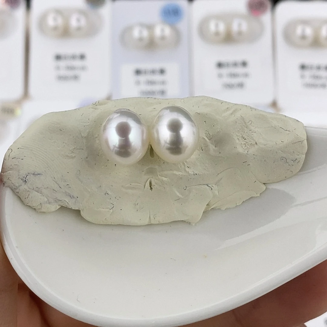 未镶嵌海水珍珠澳白对珠
