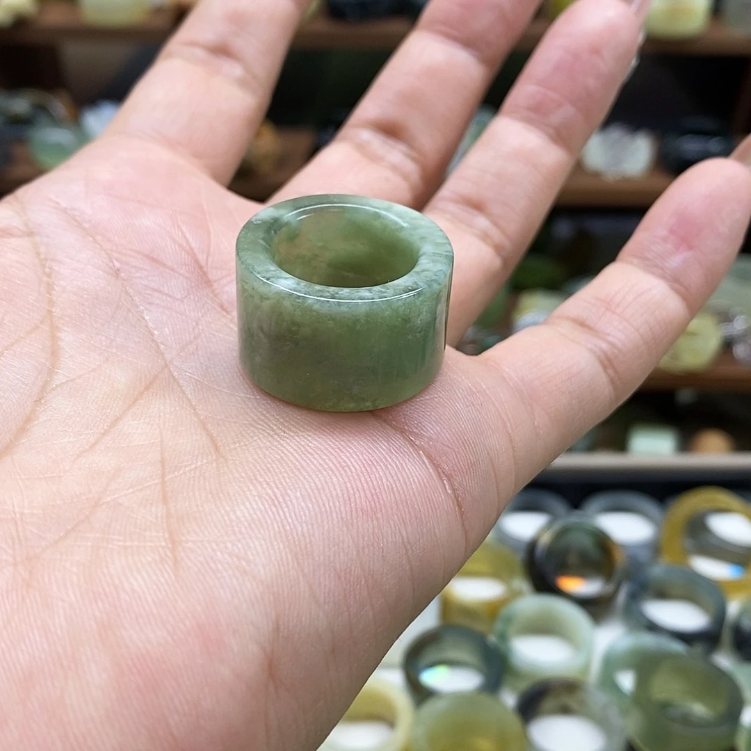 岫玉戒指未镶嵌骆*