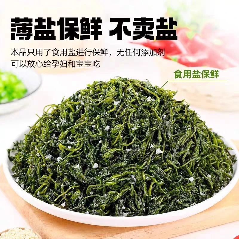 大连新鲜盐渍长寿菜马尾藻鞭炮笋 火锅凉拌口感脆嫩 整箱4.5斤