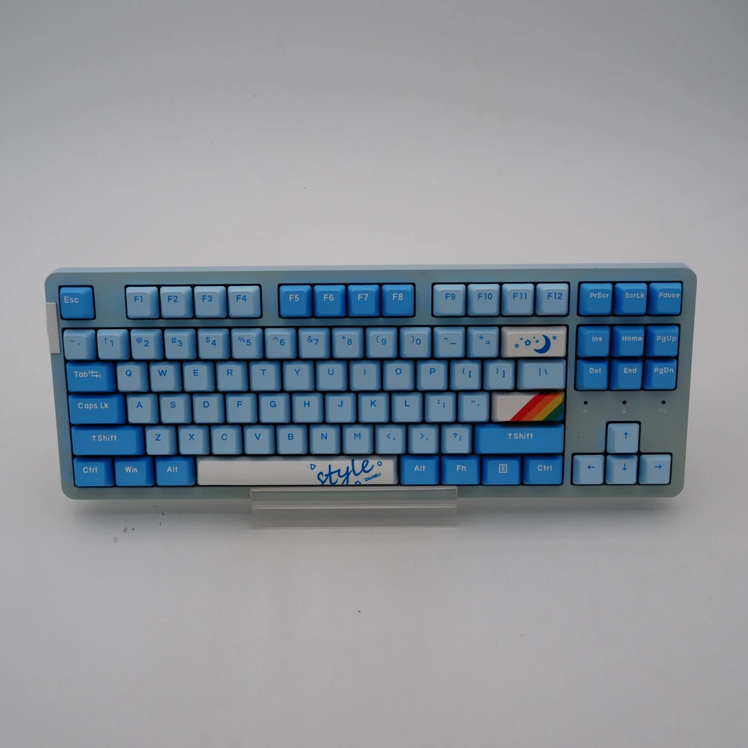 8新  达尔优A87PRO 三模客制化机械键盘 可插拔轴 天空轴V3