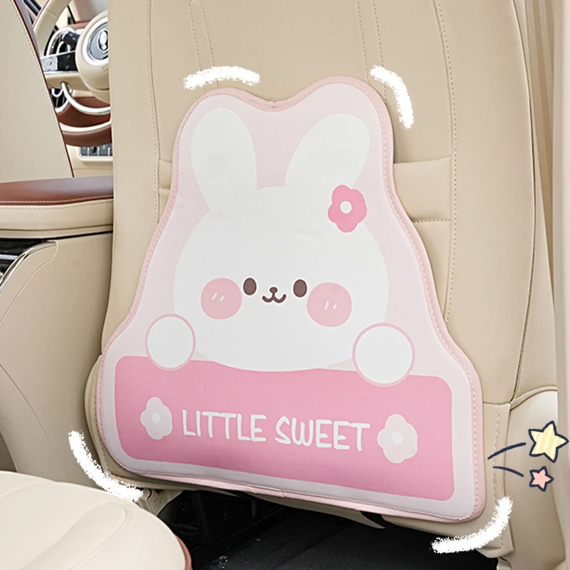 汽车座椅后背防踢垫后排通用车载椅背半包卡通女防磨垫车内防脏垫