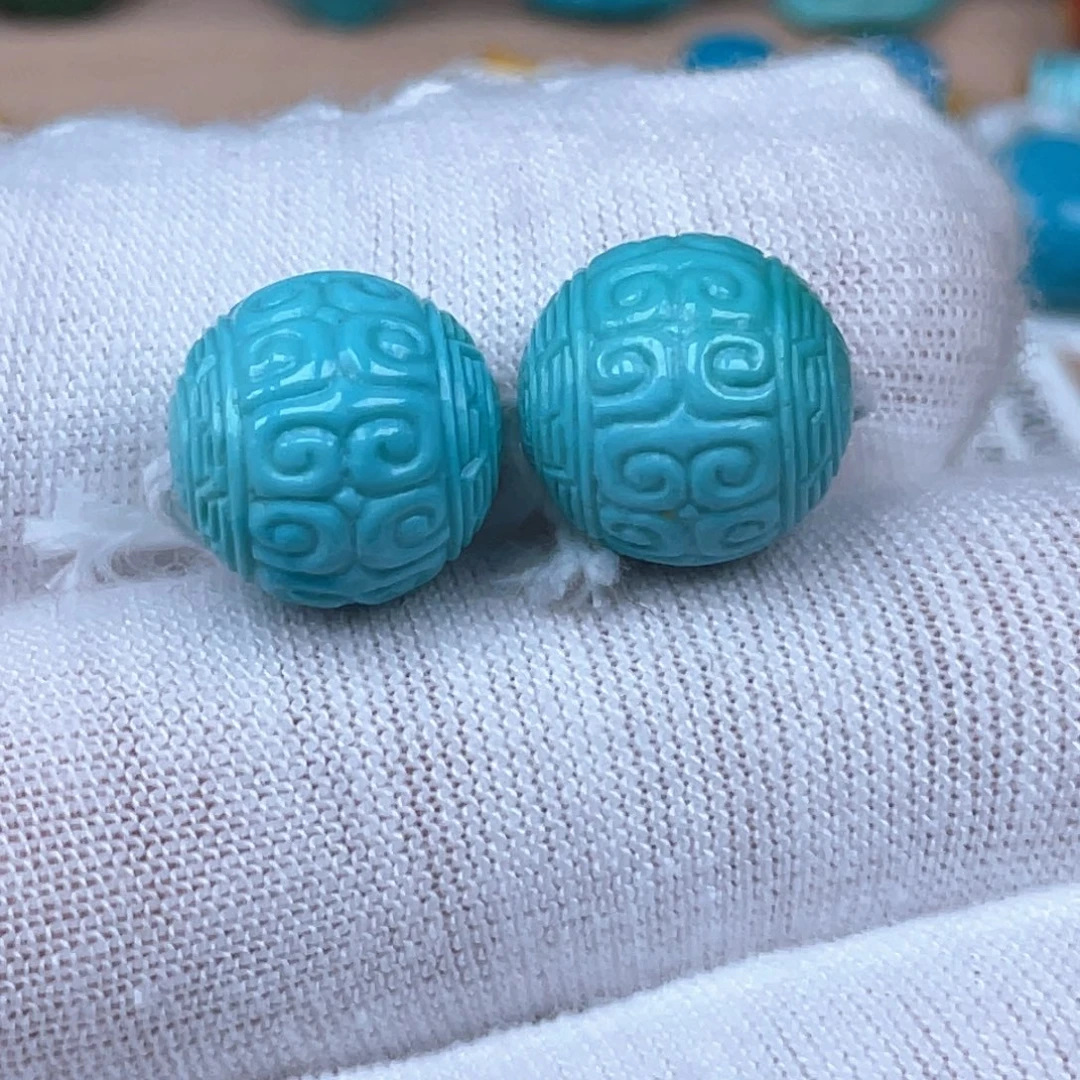 绿松石未镶嵌挂件11.8mm