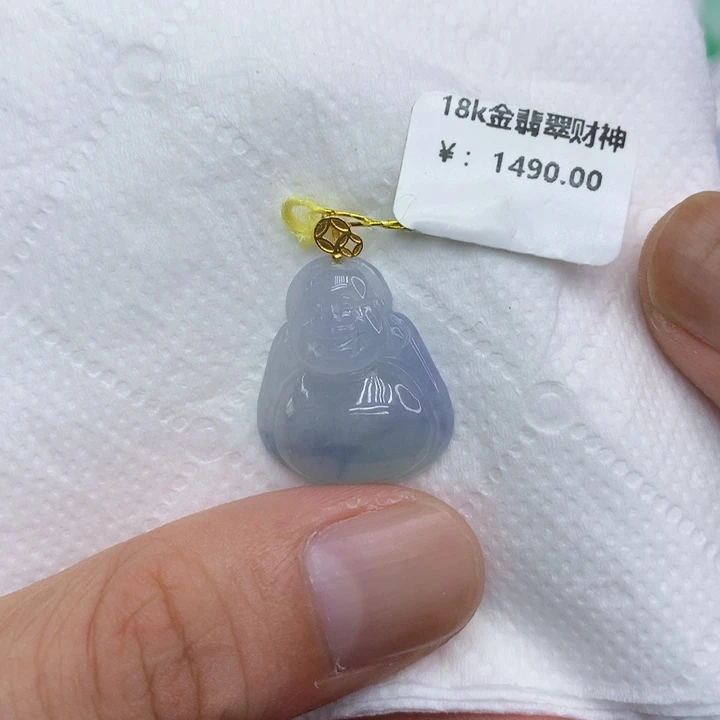 翡翠18K金镶嵌颈饰11111111111