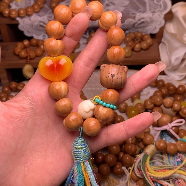 吊坠猴头核桃手持星