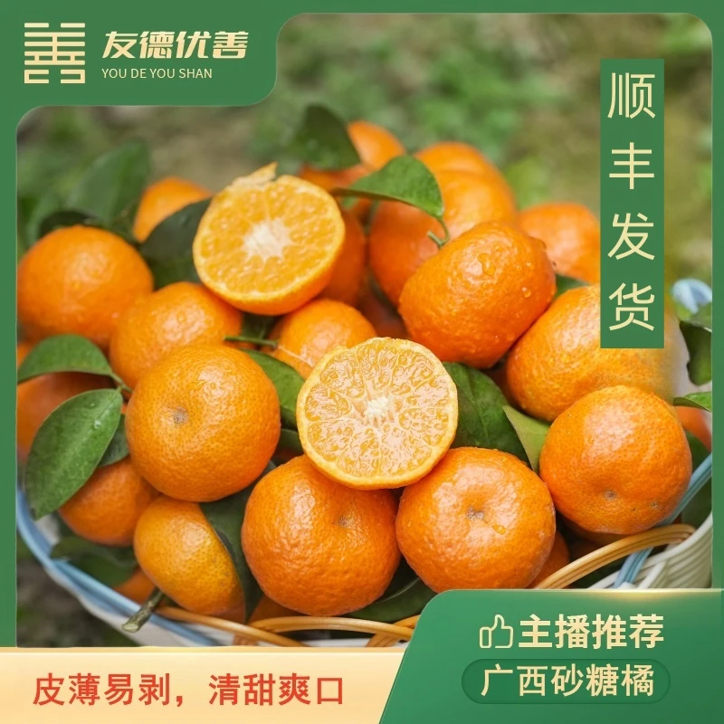 顺丰发货 广西砂糖橘3斤/4.5斤皮薄易剥 橘香浓郁 汁水丰沛  桔子